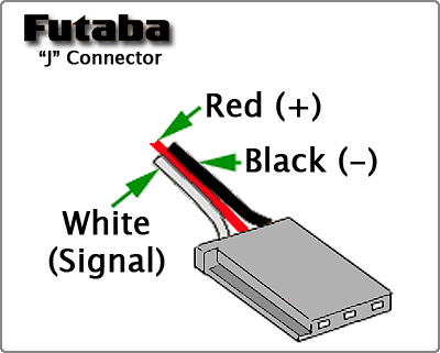 Futaba 'J' Connector Wiring